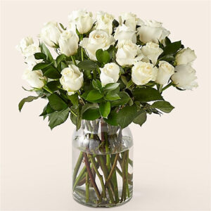 Moonlight White Rose Bouquet