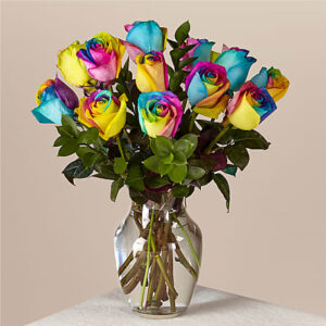 Rainbow Rose Bouquet