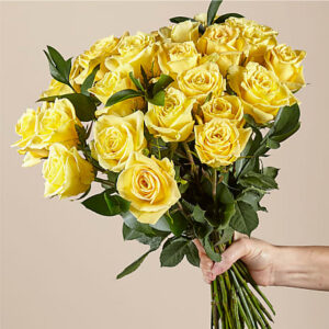 Ray of Sunshine Yellow Rose Bouquet