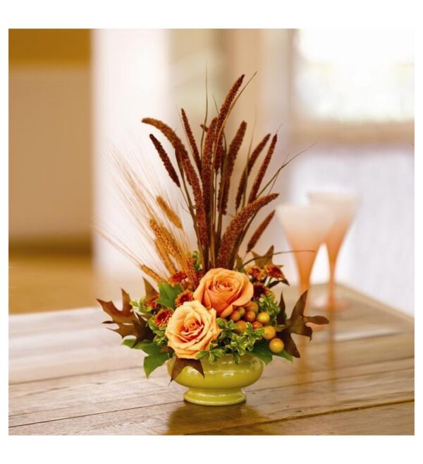 Teleflora Harvest Home Flower Arangement - As Shown