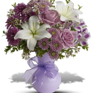 Teleflora Precious In Purple Bouquet Flower Arangement - As Shown
