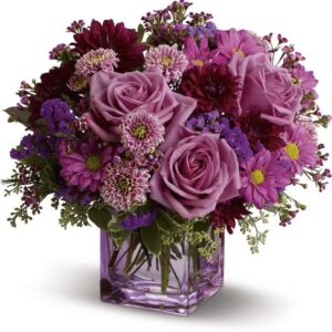 Teleflora Rosy Day Bouquet Flower Arangement - As Shown