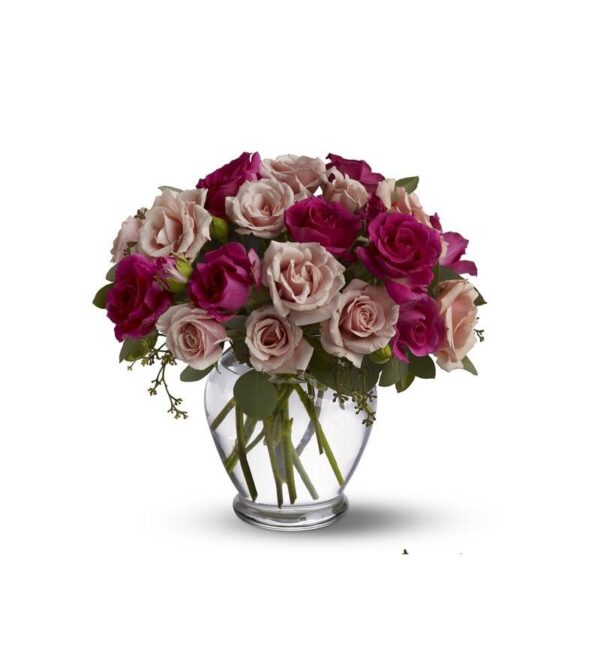 Teleflora Spray Roses are Pink Flower Arangement - As Shown
