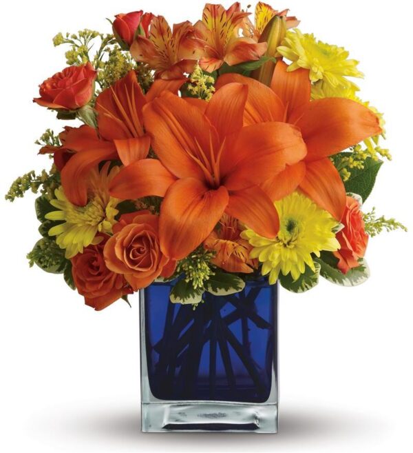 Teleflora Summer Nights Flower Arangement - As Shown