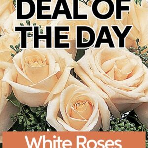 Teleflora White Roses Flower Arangement